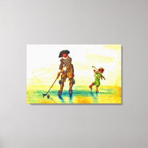 "vintage Golf-1626 Adriaan Pietersz van der Venne" Canvas Print