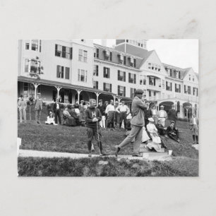 Vintage Golf, 1890s Postcard