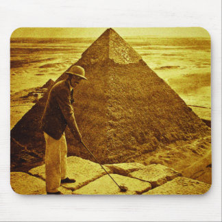 Vintage Golf at the Pyramids Mouse Mat