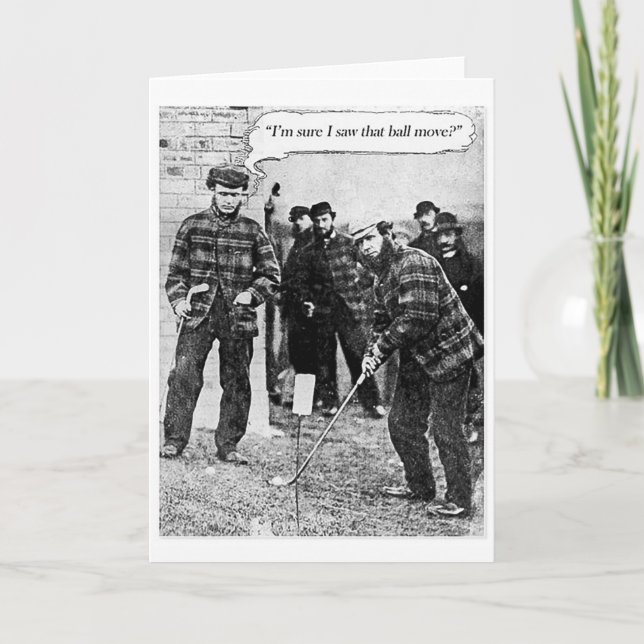 Vintage Golf Card (Front)