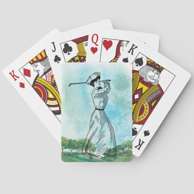 Vintage Golf Classic Playing Cards (Back)