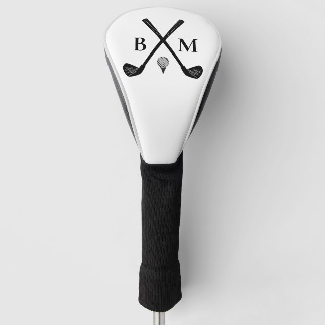 Vintage Golf Club Logo Monogram Golf Head Cover (Front)