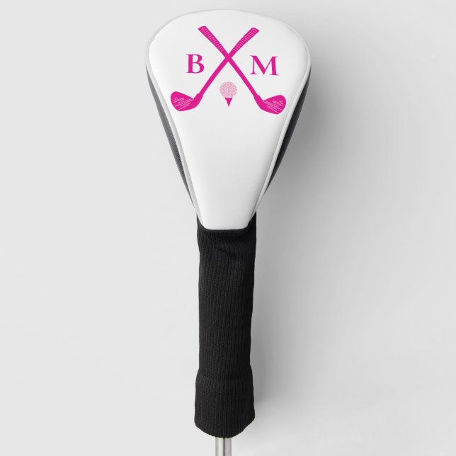 Vintage Golf Club Logo Monogram Initials  Head Cover (Front)