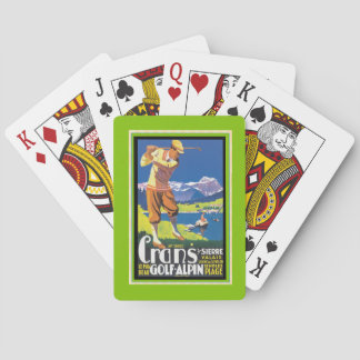 Vintage Golf Crans-sur-Sierre Playing Cards