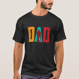 Vintage Golf Dad With Golf Club Cool For Golf Fath T-Shirt