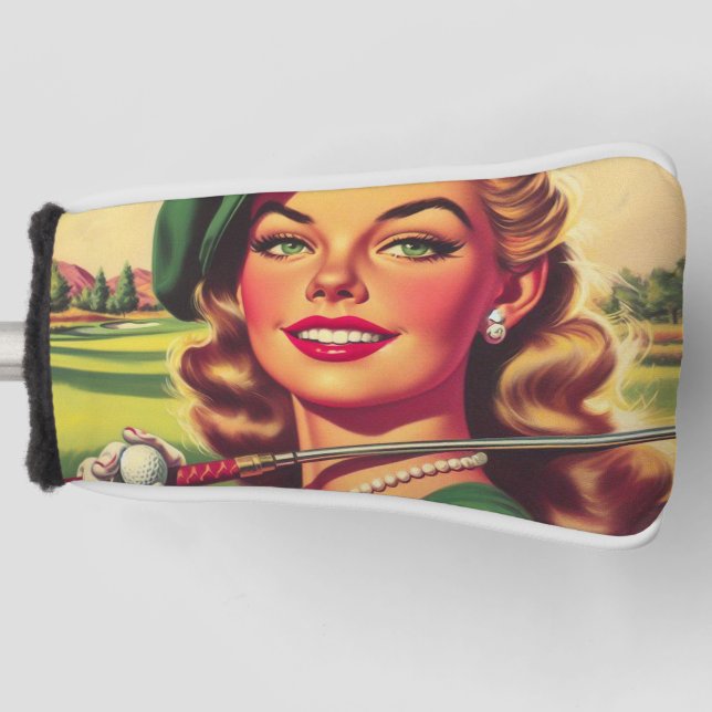 Vintage Golf Girl Head Cover (Front)