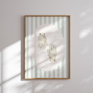 Vintage Golf Gloves Wall Art