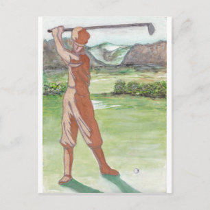 Vintage Golf Greeting Card