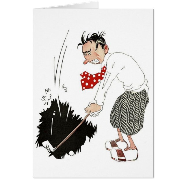 Vintage Golf Sports Humour, Funny Silly Golfer (Front)