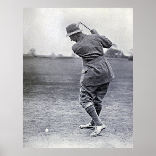 Vintage Golfer: Harry Vardon Poster