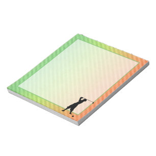 Vintage Golfer Notepad