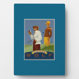 "Vintage Golfing" Plaque