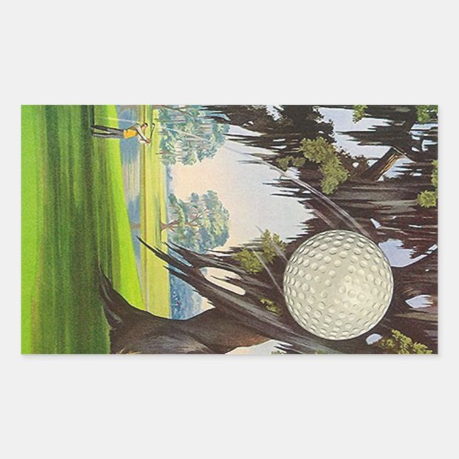 Vintage Golfing Sport Golf Stickers Travel Trips (Front)