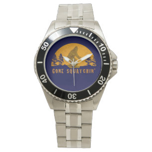 Vintage Gone Squatchin Stainless Steel Wrist Watch
