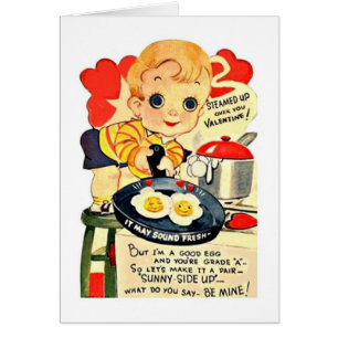 Vintage Good Egg Valentine's Day Card