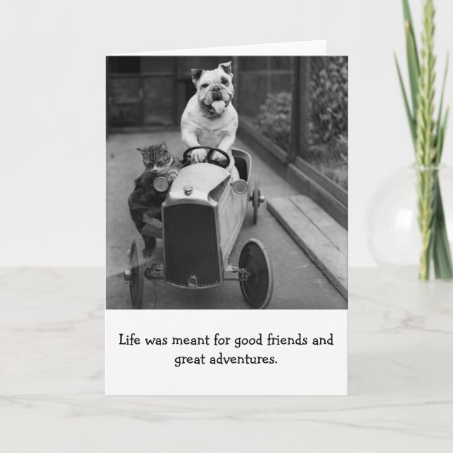 Vintage -  Good Friends & Great Adventures, Card (Front)