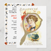 Vintage Good Luck Mirror Halloween
