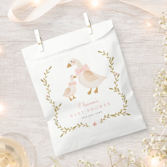 Vintage Goose Mama Baby Shower Favour Bags (Clipped)