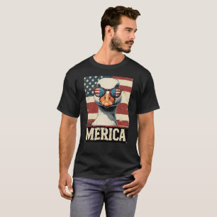 Vintage Goose Merica 4th of july patriotic T-Shirt