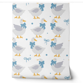 Vintage goose wallpaper