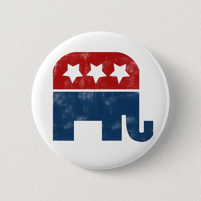 Vintage GOP logo 6 Cm Round Badge (Front)