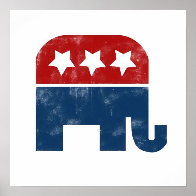 Vintage GOP logo Poster (Front)