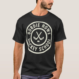 Vintage Gordie Howe Hockey School Tan T-Shirt