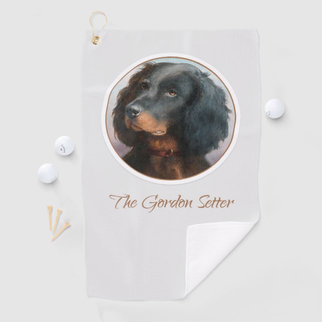 Vintage Gordon Setter Golf Towel (InSitu)