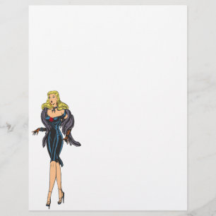 Vintage Gorgeous Glamour Girl Retro Blonde Pinup