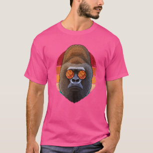 Vintage Gorilla Face Wildlife Retro Animal Eightie T-Shirt