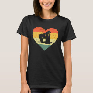 Vintage Gorilla For Gorillas Men Women Kids Retro T-Shirt