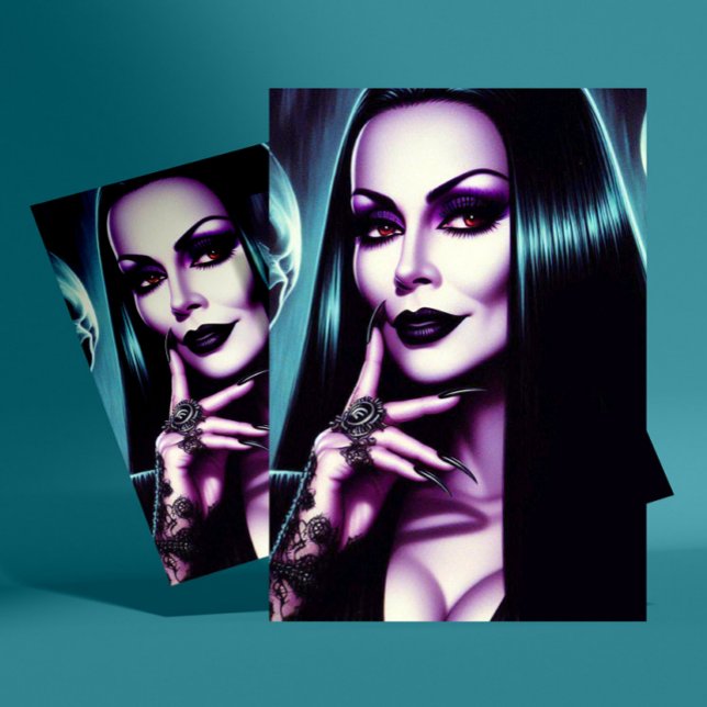 Vintage Goth Woman Postcard (Creator Uploaded)