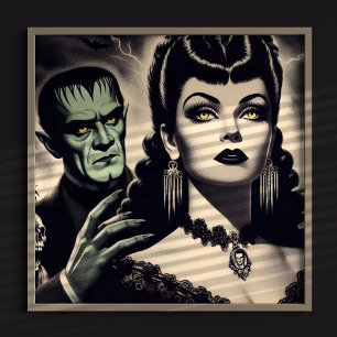 Vintage Goth Woman Poster