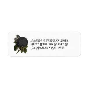 Vintage Gothic Black Roses