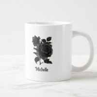 Vintage Gothic Black Roses Personalised