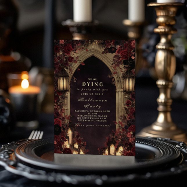 Vintage Gothic Cathedral Candlelight Celebration Invitation (Creator Uploaded)
