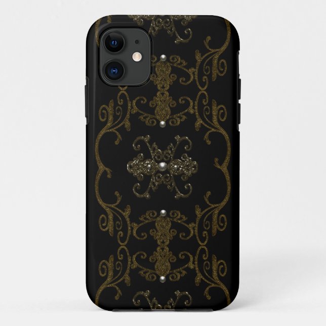 Vintage Gothic Elegance Jewels Case-Mate iPhone Case (Back)