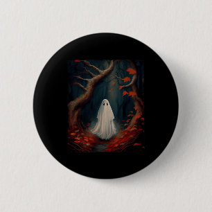 Vintage Gothic Floral Halloween Ghost Lost In The  6 Cm Round Badge