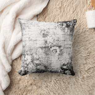 Vintage Gothic Grunge Distressed Shabby Throw Pill Cushion