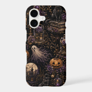 Vintage Gothic Halloween Spooky Night Pattern