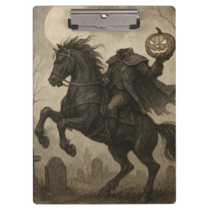 Vintage/Gothic Headless Horseman Halloween/Autumn Clipboard