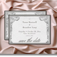 Vintage Gothic Mediaeval Line Border Wedding