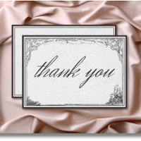 Vintage Gothic Mediaeval Line Border Wedding