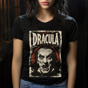 Vintage Gothic Retro Dracula Halloween Vampire T-Shirt