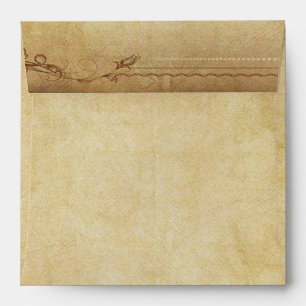 Vintage Gothic Skeleton Key wedding Envelope