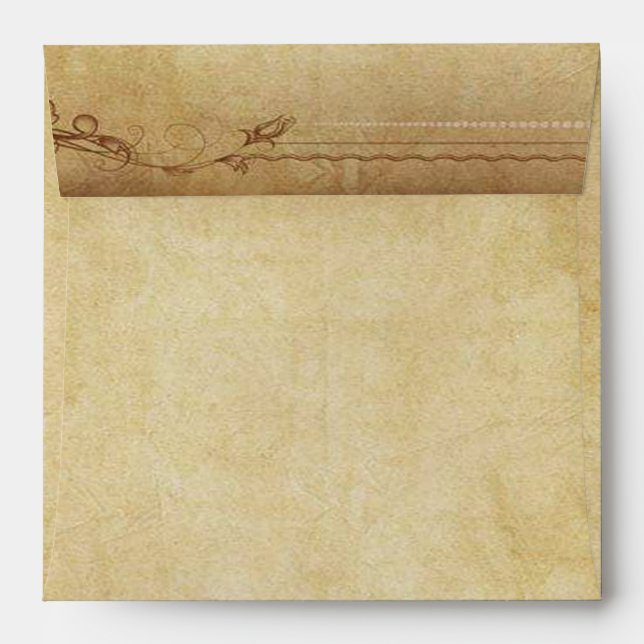  Vintage Gothic Skeleton Key wedding  Envelope (Back (Top Flap))