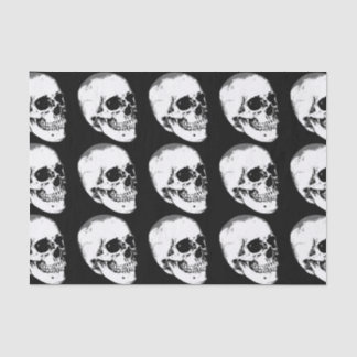 Vintage Gothic Skull Tissue Paper
