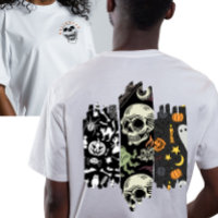 Vintage Gothic Style Triple Brush Stroke Halloween