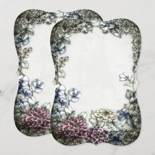 Vintage Gothic Watercolor Border Template