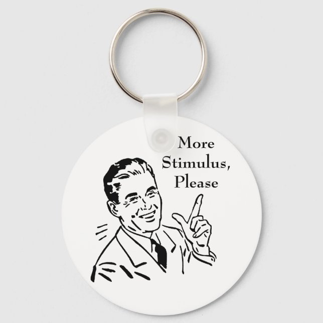 Vintage Government Stimulus Check Key Ring (Front)